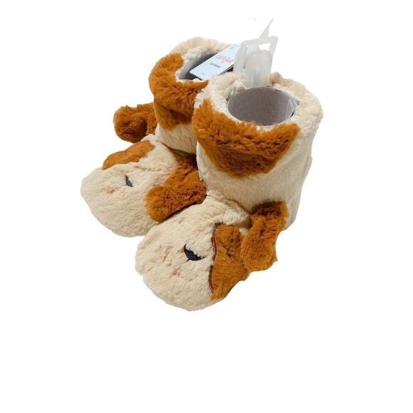 cat & Jack Toddler Boys Marlo Dog Slippers Brown - Picture 3 of 4